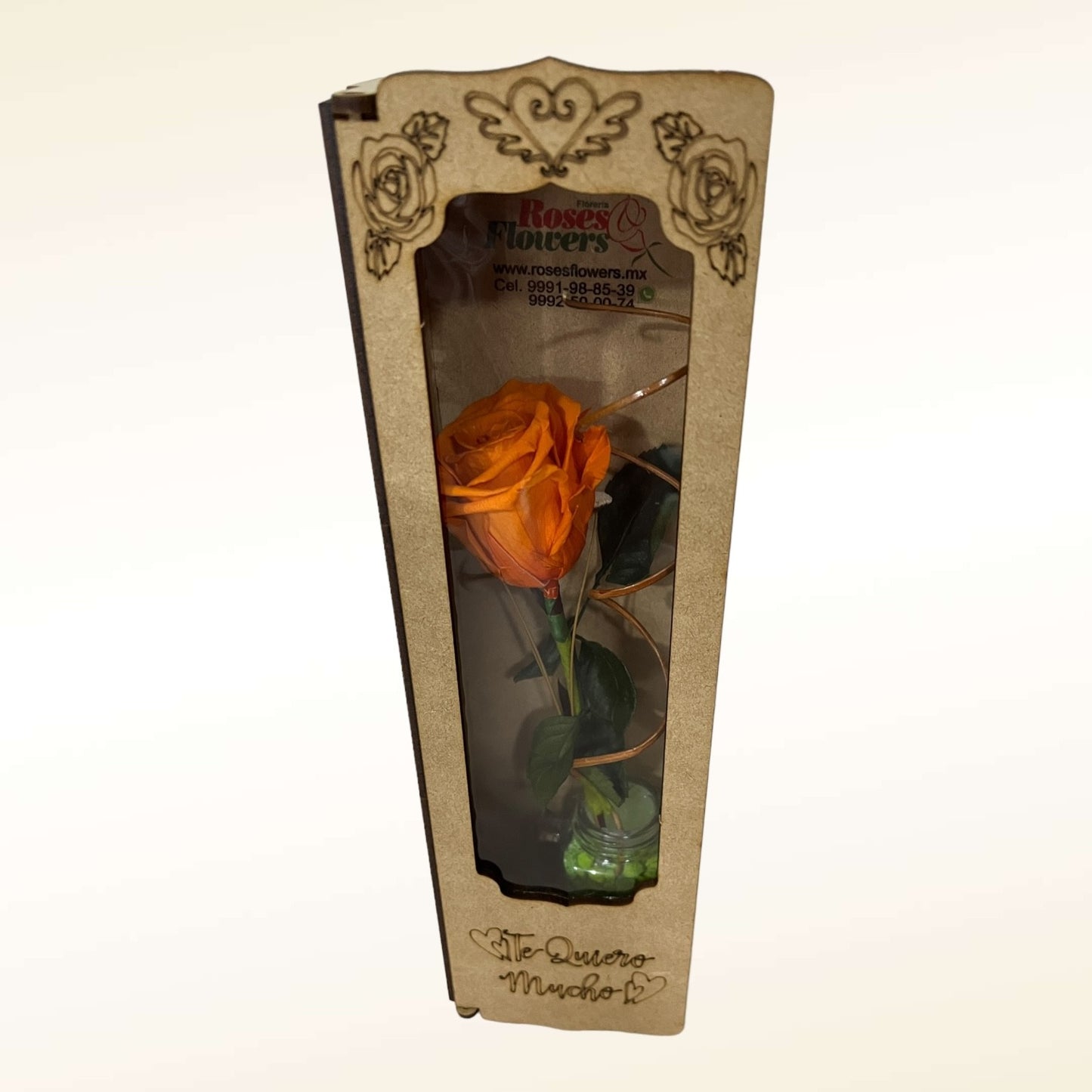 Rosa eterna Naranja