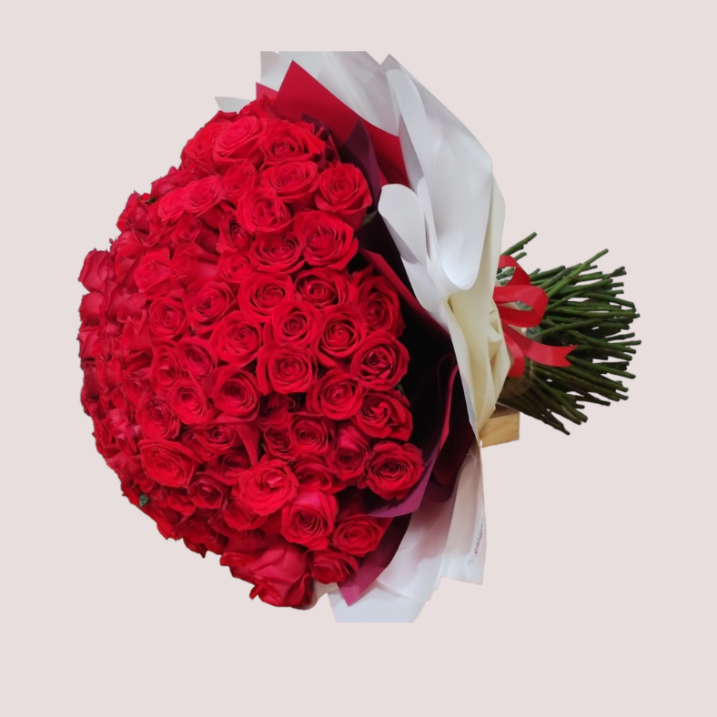 Bouquet de 200 rosas rojas